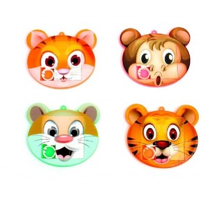 MIX PUZZLES COULISSANTS VISAGES D'ANIMAUX (48 pcs)