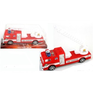 Camions de Pompier à Friction sur Blister (6 pcs)