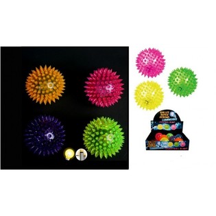 GRANDES BALLES REBONDISSANTES LUMINEUSES À PICOTS (12 pcs.)