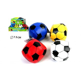 Ballons de Foot en Couleurs Mixtes, 7,5 cm en Pr&eacute;sentoir (12 pcs)