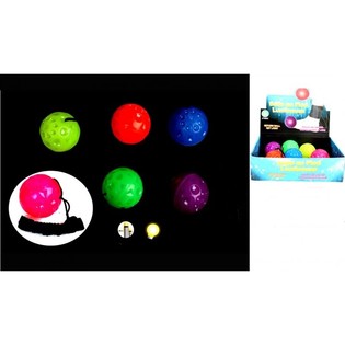 BALLON DE FOOT LUMINEUX SUR &Eacute;LASTIQUE (12 pcs)