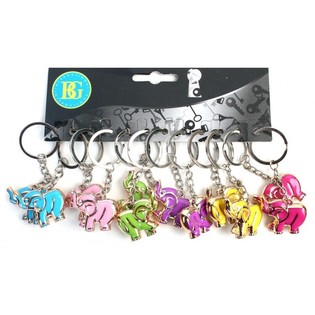 PORTE-CLÉS ÉLÉPHANTS (12 pcs)