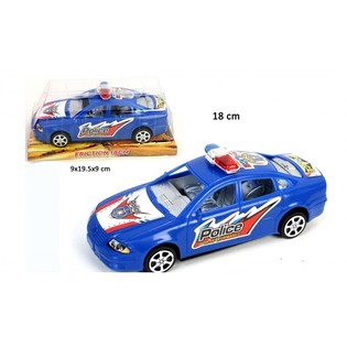 VOITURE DE POLICE À FRICTION SUR BLISTER, 18 CM (12 pcs)