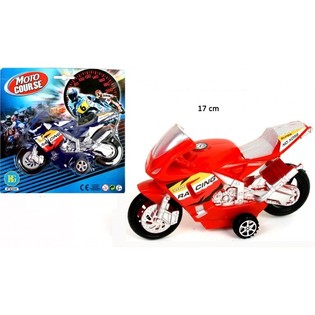 GRANDE MOTO DE SPORT &Agrave; FRICTION SUR CARTE (12 pcs)