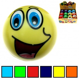 Présentoir de Balles Anti-stress Smiley en PU (24 pcs)