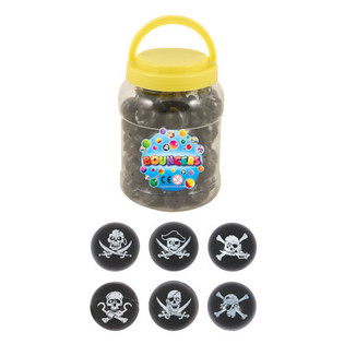 BALLES REBONDISSANTES PIRATE &Oslash;3.3 CM EN POT (72 pcs)