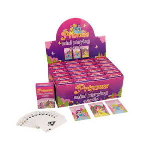 MINI CARTES &Agrave; JOUER &ndash; MOD&Egrave;LE : PRINCESS EN PR&Eacute;SENTOIR (24 pces)