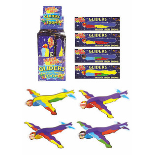 AVIONS PLANEURS FIGHTER GLIDERS &ndash; MOD&Egrave;LE : SUPER-H&Eacute;ROS EN PR&Eacute;SENTOIR (48 pcs)