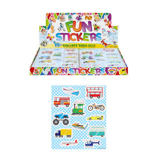 STICKERS RIGOLOS – MODÈLE : VÉHICULES (120 pcs)