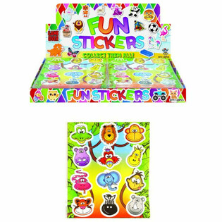 AUTOCOLLANTS FUNS – MODÈLE : ANIMAUX DE LA JUNGLE (120 pcs)