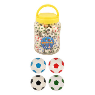Balles Rebondissantes Football &Oslash;3,3 cm en Pot (72 pcs.)