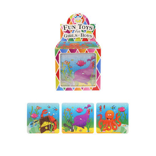PUZZLE &ndash; SEA LIFE, 13 x 12 cm, EN PR&Eacute;SENTOIR (108 pcs)