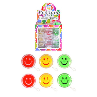 Yo-yo Smiley Joyeux en Pr&eacute;sentoir (36 pcs)