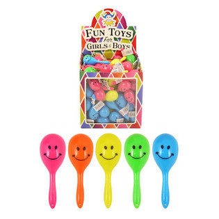 Petites Maracas Smiley - Pr&eacute;sentoir (108 pcs)
