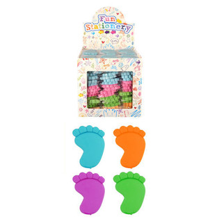 Gommes Mod&egrave;le : Pieds en Pr&eacute;sentoir (144 pcs)