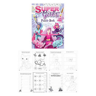 LIVRE DE PUZZLES SUPER GIRLS (48 pcs)