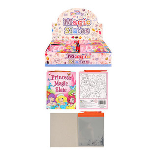 Ardoises Magiques de Dessin &ndash; Mod&egrave;le : Princesse en Pr&eacute;sentoir (144 pcs)