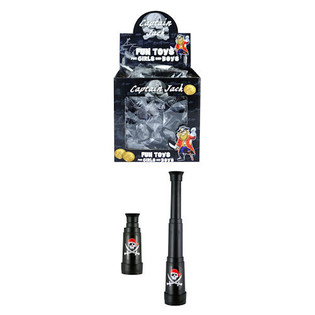 T&Eacute;LESCOPE DE PIRATE EXTENSIBLE EN PR&Eacute;SENTOIR (48 pcs)