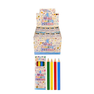 SET DE 4 PETITS CRAYONS DE COULEUR EN BOÎTE EN PRÉSENTOIR (120 pces)