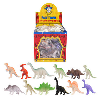 DINOSAURES POUR P&Ecirc;CHE &Agrave; LA LIGNE EN PR&Eacute;SENTOIR (96 pcs)