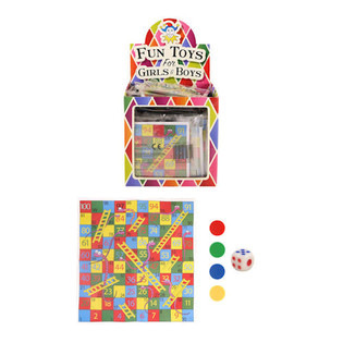 JEU SERPENTS ET &Eacute;CHELLES EN PR&Eacute;SENTOIR (72 pcs)