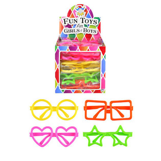 Lunettes de F&ecirc;te Fun pour Enfants en Pr&eacute;sentoir (26 pcs)