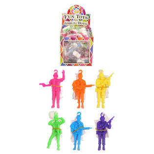 PARACHUTISTE EN PR&Eacute;SENTOIR (72 pcs)