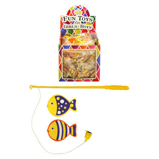 JEU DE PÊCHE MAGNÉTIQUE POUR TOMBOLA EN PRÉSENTOIR (72 pcs)