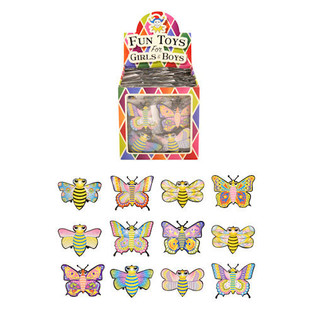Papillons &agrave; Friction Pull Back en Pr&eacute;sentoir (24 pcs)