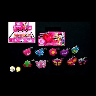 BARRETTES LUMINEUSES LED EN PRÉSENTOIR (24 pces)