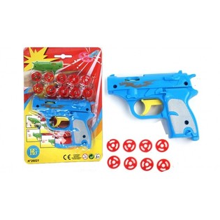 Pistolet lance-disques sur carte (Lot de 24)