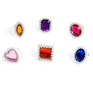 MIX BAGUES BLING BLING POUR ENFANTS (48 pcs)