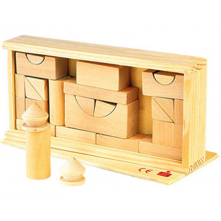 **PRIX CHOC** BOÎTE DE BLOCS EN BOIS, 27 PIÈCES (24 pces.)