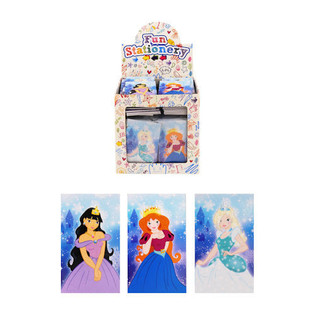 CARNET DE NOTES &ndash; MOD&Egrave;LE : PRINCESSES EN PR&Eacute;SENTOIR (168 pcs.)