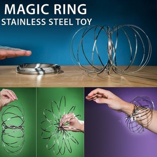 Anneaux Magiques / Flow Rings - Kinetic 3D Magic Ring - ARGENT | SUR CARTE (12 pcs)