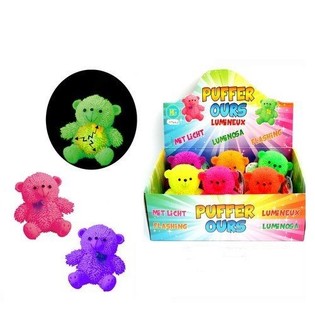 Ours Puffer Lumineux en Présentoir (12 pcs)