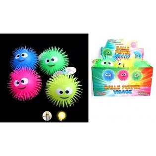 GROSSES BALLES PUFFER LUMINEUSES EN PR&Eacute;SENTOIR (12 pcs)