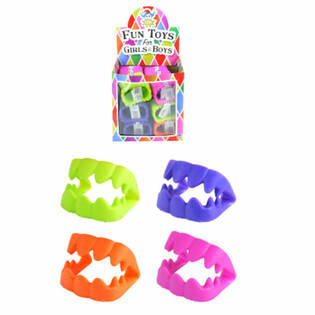 Dents de Vampire Multicolores en Présentoir (120 pcs)