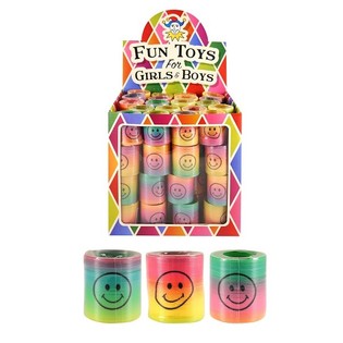 SPIRALE ARC-EN-CIEL &Oslash; 4,2 CM EN PR&Eacute;SENTOIR (80 pcs.)