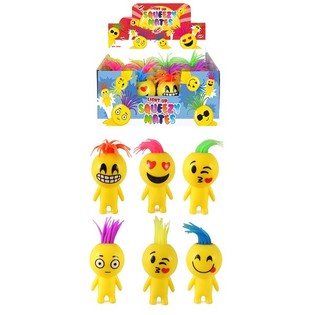 Poup&eacute;es Smiley Squeezy Lumineuses en Pr&eacute;sentoir (12 pcs)