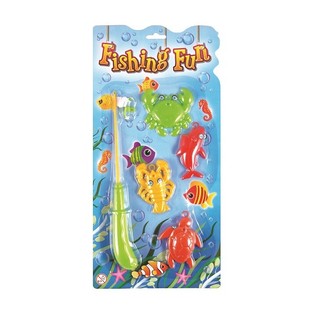 JEU DE P&Ecirc;CHE MAGN&Eacute;TIQUE SUR CARTE (12 pcs)