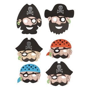 Masques de Pirate en Mousse pour Gar&ccedil;ons (24 pcs)