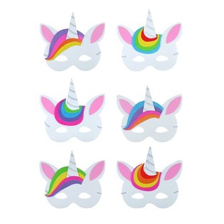 MIX DE MASQUES LICORNE EN MOUSSE (24 pcs)