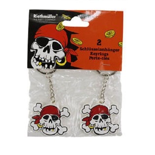 Lot de 10 sets de 2 porte-cl&eacute;s Pirates