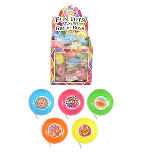 YO-YOS COLORES EN PR&Eacute;SENTOIR (72 pcs)