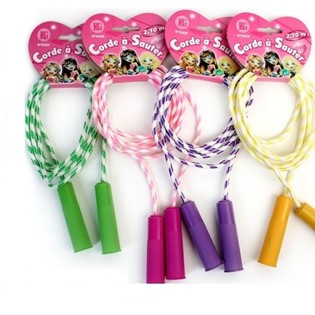 CORDE À SAUTER COLORÉE, 2,10 Mètres (24 pcs)
