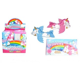 GRANDS AVIONS LICORNE EN MOUSSE EN PRÉSENTOIR (48 pcs)
