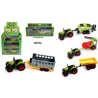 SET DE TRACTEURS DIE CAST EN DISPLAY (12 pi&egrave;ces)