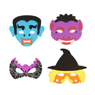 Mix de Masques d'Halloween en Mousse (24 pcs)