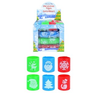 MINI SPIRALES DE NO&Euml;L &Oslash;3.5 CM EN PR&Eacute;SENTOIR (60 pcs)